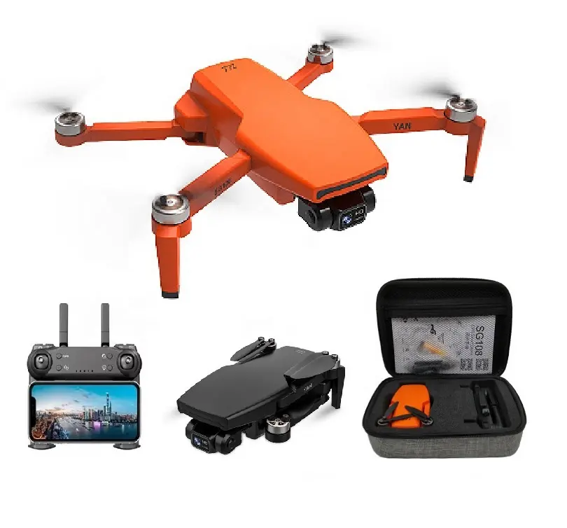 FLYXINSIM SG108 PRO HD Camera 2-axis 110 Degrees GPS Optical flow Brushless 1KM Black Orange drones with 4k camera and gps
