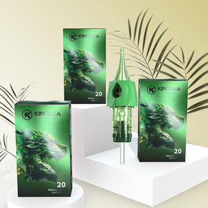 Cartouche d'aiguilles de tatouage 20 pièces #10 aiguilles jetables Bugpin doublure ronde avec membrane - Product Image 5