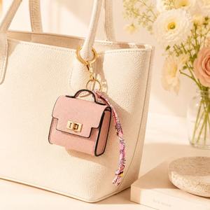 Mini <b>Bag</b> <b>Charm</b> – Light Luxury Fashion Coin Purse, PU Leather Organizer for Lipstick, Keys & Earphones, Custom Logo Available - Product Image 1