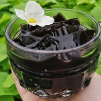 Polvo de Jalea de Hierba Negra Seca de Alta Calidad al Mejor Precio para Preparar Topping para Té de Burbujas con Leche, Venta al Por Mayor