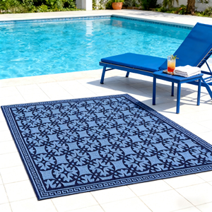 <span class=keywords><strong>Tapis</strong></span> d'extérieur léger résistant aux UV, anti-sable, lavable et réversible pour le camping, la plage et les pique-niques - Product Image 2