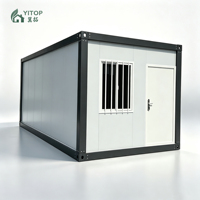 Casa Contenedor Desmontable de 10 pies/20 pies, Casa Temporal de Bajo Presupuesto, Ecológica, Prefabricada, para Uso como Refugio de Emergencia