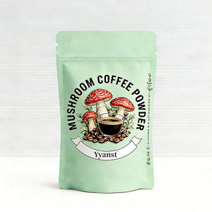 Café instantané biologique à base de champignons de haute qualité, torréfaction foncée, meilleure énergie pour les adultes, café aux champignons - Product Image 1