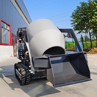 Mini Bétonnière sur Chenilles Engineering Focus, Disposition de la Structure Optimisée pour les Travaux de Construction Intenses et Fréquents au Quotidien