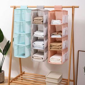 Hanging Closet Organizers and <b>Storage</b> 5-Shelf Closet Hanging <b>Storage</b> Shelves Clothes Organizer - Product Image 2