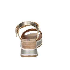 Sandalo con Zeppa da Donna in Pelle 19246-E5 Stile Platform per l'Estate - Product Image 4