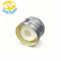Livraison Rapide, Conception Personnalisée, Bouchons ROPP en Aluminium et Plastique 31,5*24mm avec Bec Verseur pour Huile d'Olive, Huile de Cuisson et Vinaigrette
