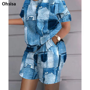 Plus Size Spring Casual Solid Sleeveless Shirt and <b>Shorts</b> Two-piece Set Eco-friendly Breathable - Product Image 4