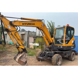 Mini-Excavatrice Hyundai R60W-9 d'occasion / Mini-Excavatrice sur roues Hyundai Robex 60-9 - Product Image 1