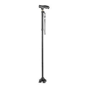 Folding Cane Aluminum Alloy Height Adjustable Anti Slip Four Legged Walking Stick For Elderly - Product Image 1