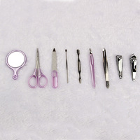 Kit de Soins des Ongles 8 Pièces Tendance : Coffret Promotionnel Cosmétique Pomme pour Manucure et Pédicure