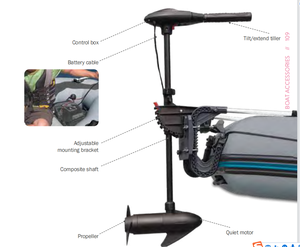 Sunrace — <span class=keywords><strong>moteur</strong></span> de puissance 12V pour <span class=keywords><strong>bateau</strong></span> <span class=keywords><strong>gonflable</strong></span> <span class=keywords><strong>Intex</strong></span>, puissance de 40lbs, hors-bord, 68631 - Product Image 5