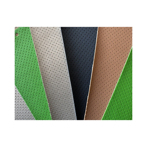 High Quality PVC Faux Leather Anti-Mildew Waterproof <strong>Half</strong>-Hole Embossed Knitted Backing Car Seat <strong>Covers</strong> for Sofa Furniture - Product Image 4