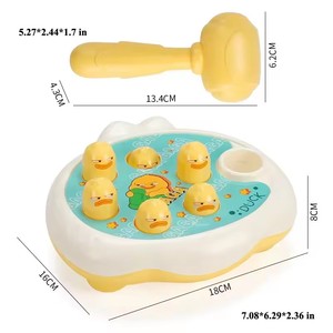 Jouet pour bébé canard/grenouille/cochon, jeu d'apprentissage Montessori, puzzle éducatif, cadeau pour enfant de 12 mois, garçon/fille, avec marteau, jouets d'extérieur - Product Image 4