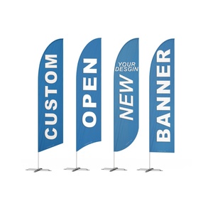 Promotion Custom Advertising Open Beach Feather Flags Flying Banners for Outdoor Events