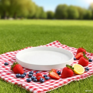 Assiettes à dîner en céramique sous glaçure <span class=keywords><strong>MIDAS</strong></span>, porcelaine nordique de luxe, blanches, assiettes à steak occidentales, écologiques, durables, 6 à 10 pièces - Product Image 6