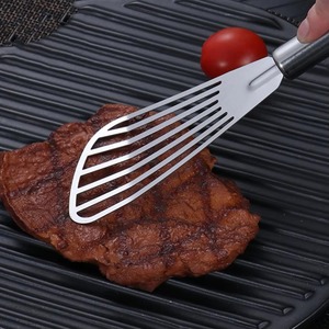 Espátula de acero inoxidable para freír carne y pescado, herramienta de cocina, utensilios para hornear, utensilios de cocina resistentes al calor, 3 uds. - Product Image 4
