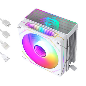 QiuzAim 4 Heat Pipe Tower <span class=keywords><strong>CPU</strong></span> <span class=keywords><strong>Cooler</strong></span> para LGA1700/1200/1151 con ventilador de prisma ARGB de 12cm | Refrigeración por aire de escritorio | Diseño silencioso PWM - Product Image 4
