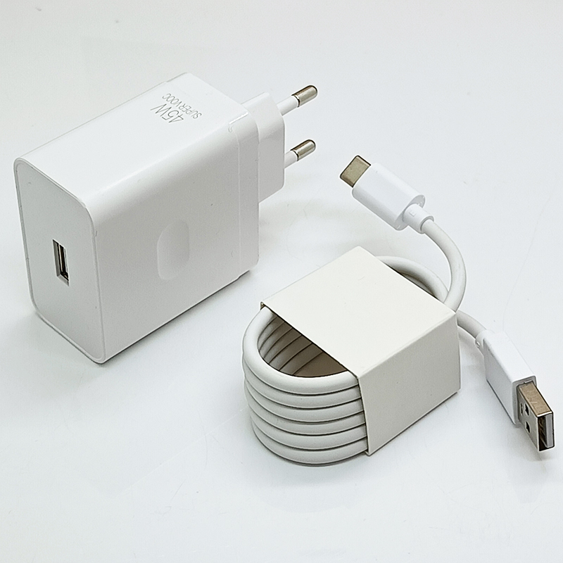 Cable blanco+Cargador UE de 45W