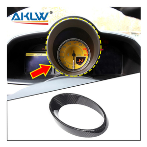 Copertura in Fibra di Carbonio per Tachimetro, Accessorio Decorativo per Console Centrale <span class=keywords><strong>Ferrari</strong></span> 458 488 2011-2016 - Product Image 1