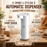 Distributeur de savon automatique portable mural, mains libres, alimenté par USB, pour hôtel, voiture, extérieur, garage, type C, certifié EMC