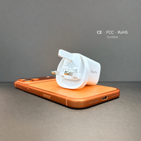 Chargeur rapide USB-C GaN II 20W, prise UK, adaptateur secteur PD compact, chargeur de téléphone portable à basse température pour iPhone, Android, tablette