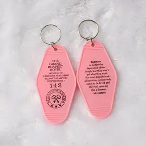 Оптовая продажа, цветные пластиковые брелки для ключей с горячим тиснением логотипа