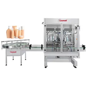 Fully Automatic Food Grade SUS316L Servo Sunflower Oil Filler Lotion Shampoo Floor Cleaner Filling and Capping Machine