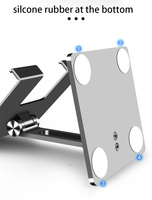 Support de tablette à base lourde de 600g, réglable en hauteur, en aluminium, pour iPad Pro 12,9 pouces - Vente Flash