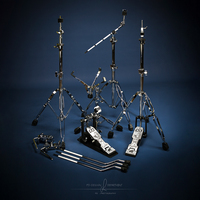 Batterie de percussions professionnelle de jazz, série PD Acrylic, batterie acoustique de haute qualité, instrument de percussion blanc pour usage musical
