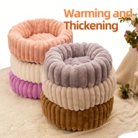 Coussin pour animaux de compagnie en peluche en forme de donut, motif personnalisable, écologique, vente en gros, logo personnalisé, luxe DEMDOM disponible