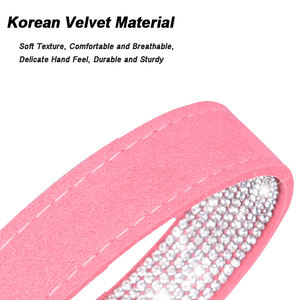 Meilleures ventes Collier en microfibre avec strass brillant pour animaux de compagnie pour petits et moyens chiens et chats - Product Image 3