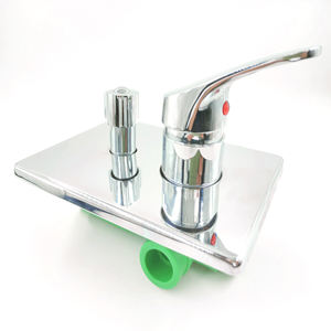 Offre Spéciale Mur Monté Salle De Bains Douche Robinet CHR OEM EN CÉRAMIQUE Style En Laiton Plomb à la Surface Plaque Solide Chrome Poignée Caractéristique Matériel - Product Image 1