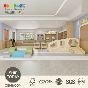 Meubles de garderie modernes en bois, ensemble de planches d'équilibre pour la coordination des tout-petits, salle sensorielle, école, hôtel - Product Image 2