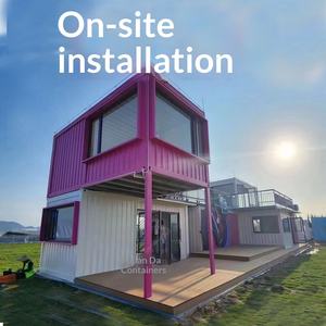 Corrugated Container Room Living Room Movable House Board Room Mobile Room <b>Net</b> Red <b>Light</b> Steel Assembly - Product Image 1