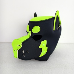 Fournisseur de masques et cagoules <span class=keywords><strong>K9</strong></span> en néoprène pour fétichisme canin, avec personnalisation sur mesure, incluant cagoules en éponge et cagoules pour chiot - Product Image 5