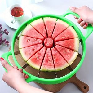 Trancheuse à pastèque extra large en acier inoxydable épaissi, coupe-fruits domestique, ustensile de cuisine en métal - Product Image 2