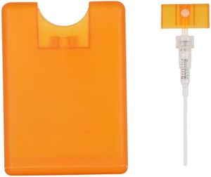 In Stock 100pcs Plastic Pocket Perfume Spray <b>Bottle</b> 20ml Credit Card Shape with Screen Printing for Hand Sanitizer - Product Image 3