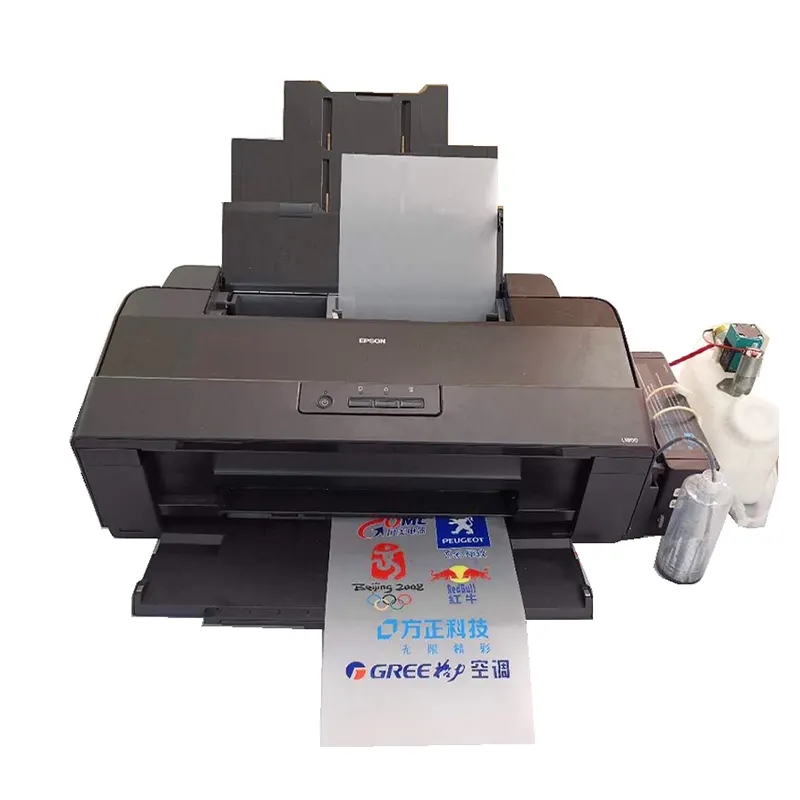 Nueva máquina de impresión de ropa de tamaño pequeño A3 Desktop L1800 Dtf Impresora para impresora de tinta blanca Impresión de transferencia de calor proporcionada 20 ZK