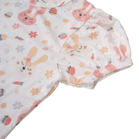 Nouveautés Mode de haute qualité Offre Spéciale douane d'usine Robes confortables pour bébés filles en bambou et spandex à manches courtes