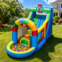 Château gonflable avec fosse à balles et obstacles, jeu sensoriel pour les tout-petits