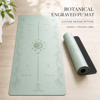 Tapis de yoga orthopédique en PU lisse Yugaland, coussin en caoutchouc à haute résilience pour la physiothérapie