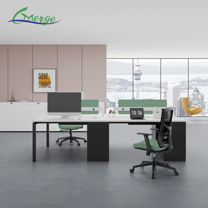 Meubles de bureau modernes, poste de travail informatique, bureau de travail pour 2, 4, 6 ou <span class=keywords><strong>8</strong></span> personnes - Product Image 1