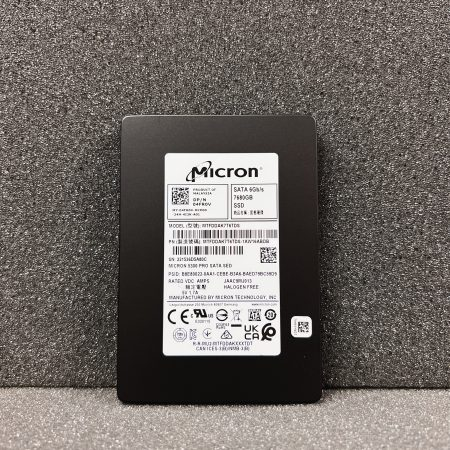Factory Sale 04FR0V 5300 PRO 7.68TB SSD 2.5" 6gb/s SATA SED MTFDDAK7T6TDS Solid State Drive