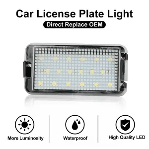 Lampe de plaque d'immatriculation LED pour voiture, rétroéclairage Canbus 6500K 12V Gprgit PZD0075 Seat Ibiza Arosa <span class=keywords><strong>Altea</strong></span> Cordoba MK1 MK2 Leon Toledo - Product Image 6