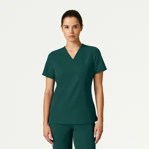 Yuhong Custom Nursing Scrubs Suppliers Manufacturers Designer Women Medical Spandex Hospital Scrubs Uniforms Sets For Nurse