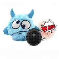 Jouet pour chien en peluche interactif qui couine, Monster Jumping Ball, pour chiens de petite et moyenne taille