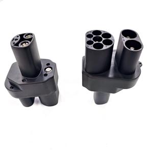 อะแดปเตอร์เชื่อมต่อรถยนต์ไฟฟ้า CCS2 สำหรับ <span class=keywords><strong>Tesla</strong></span> 150A 500V DC ชาร์จเร็ว สำหรับรถยนต์ <span class=keywords><strong>Tesla</strong></span> รุ่น <span class=keywords><strong>S</strong></span>/X/3/Y - Product Image 1