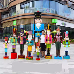 Statues de soldat <span class=keywords><strong>casse</strong></span>-noix en résine grandeur nature résistantes aux intempéries grandes figurines de roi <span class=keywords><strong>casse</strong></span>-<span class=keywords><strong>noisette</strong></span> avec couronne et bâton - Product Image 3