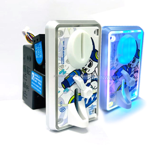 Xinwa JY0001 Aceptador de Monedas Mini de Plástico con Borde LED de Colores, Entrada de 12V, Ranura para Empujador de Monedas y Máquina de Pesca de Muñecas - Product Image 2
